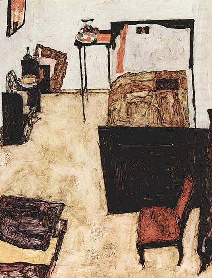 Egon Schiele Schieles Wohnzimmer in Neulengbach china oil painting image
